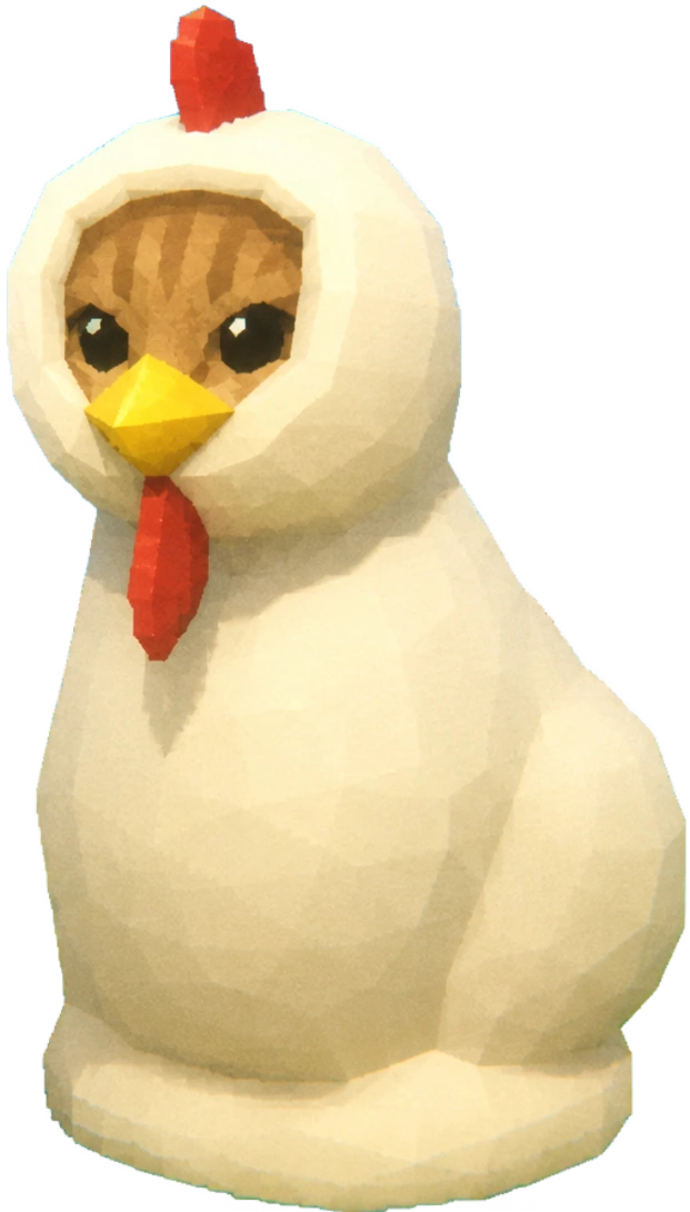 Undercover Cat in a chicken suit